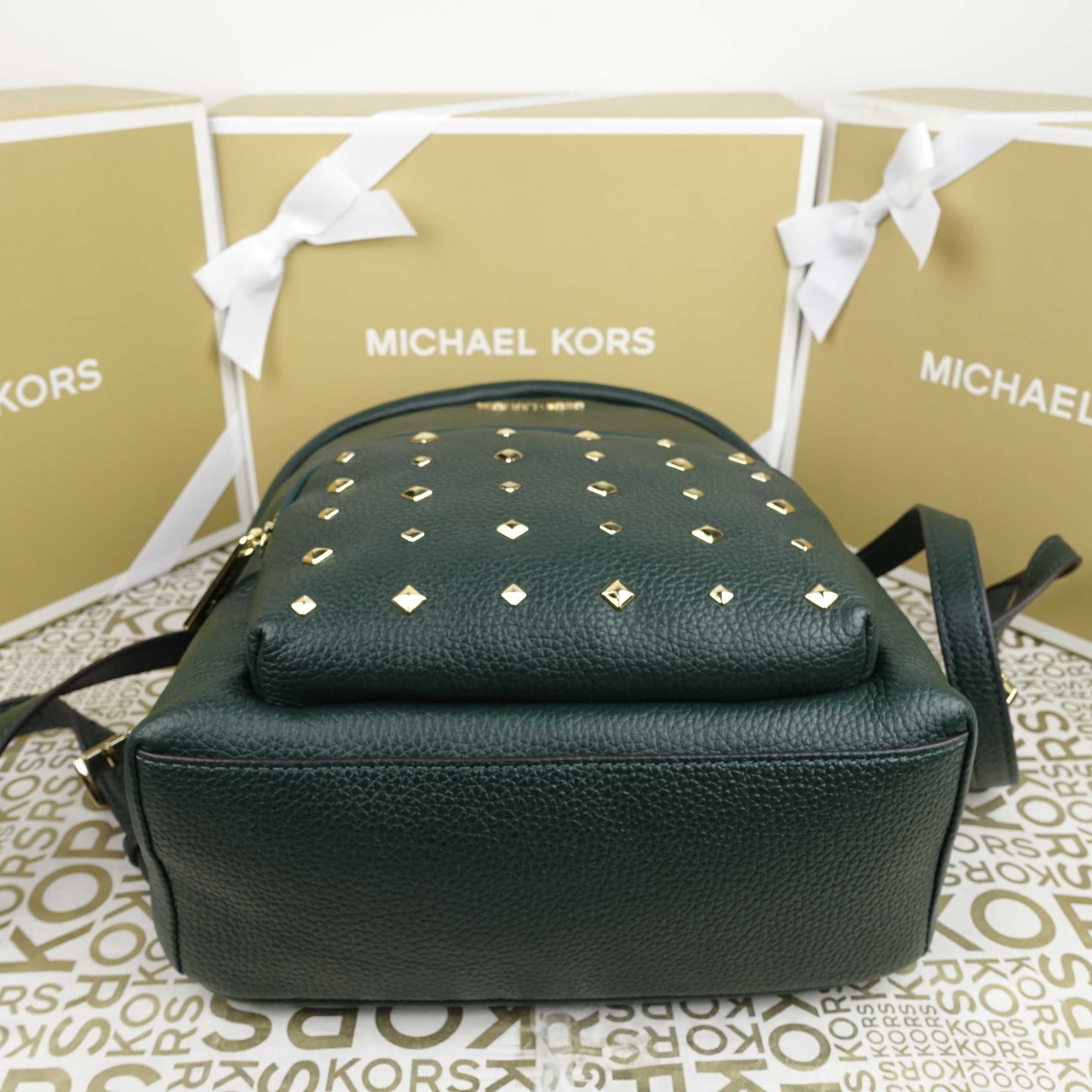 Шкіряний рюкзак Michael Kors erin md green оригінал Майкл Корс