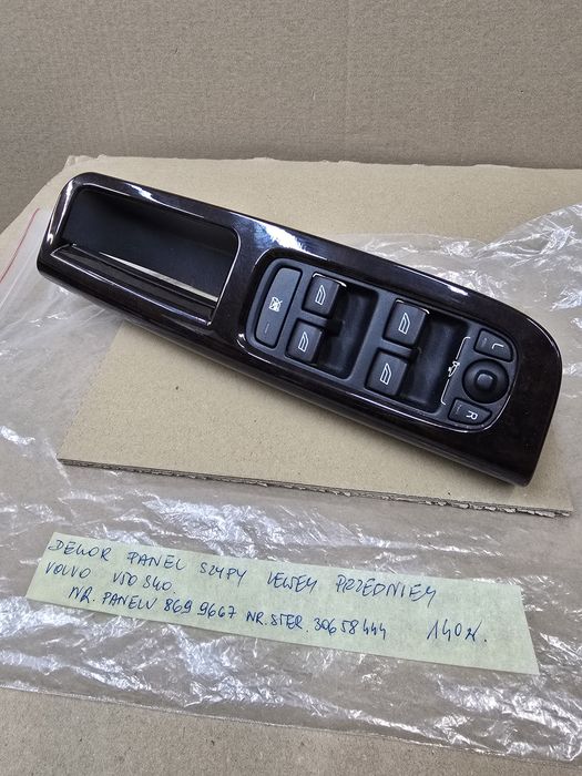 Dekor Panel Szyby Lewej  Przedniej Volvo V50 S40 BRĄZ