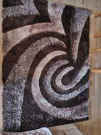 Carpete  castanho/beige 120x160cm