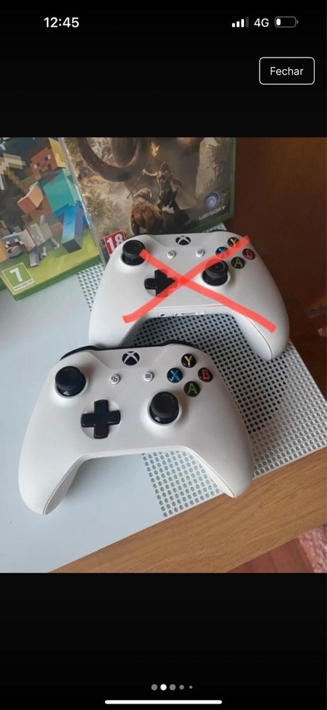 xbox one com comando e 6 jogos