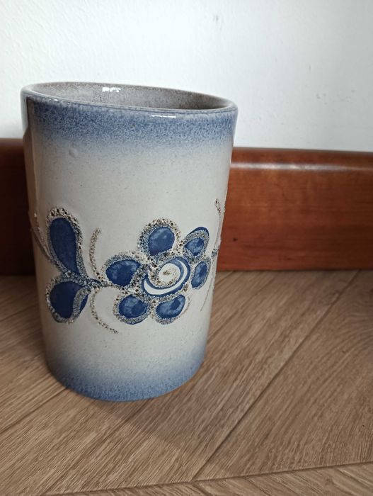 Wazon ceramiczny Strehla niebieski tuba