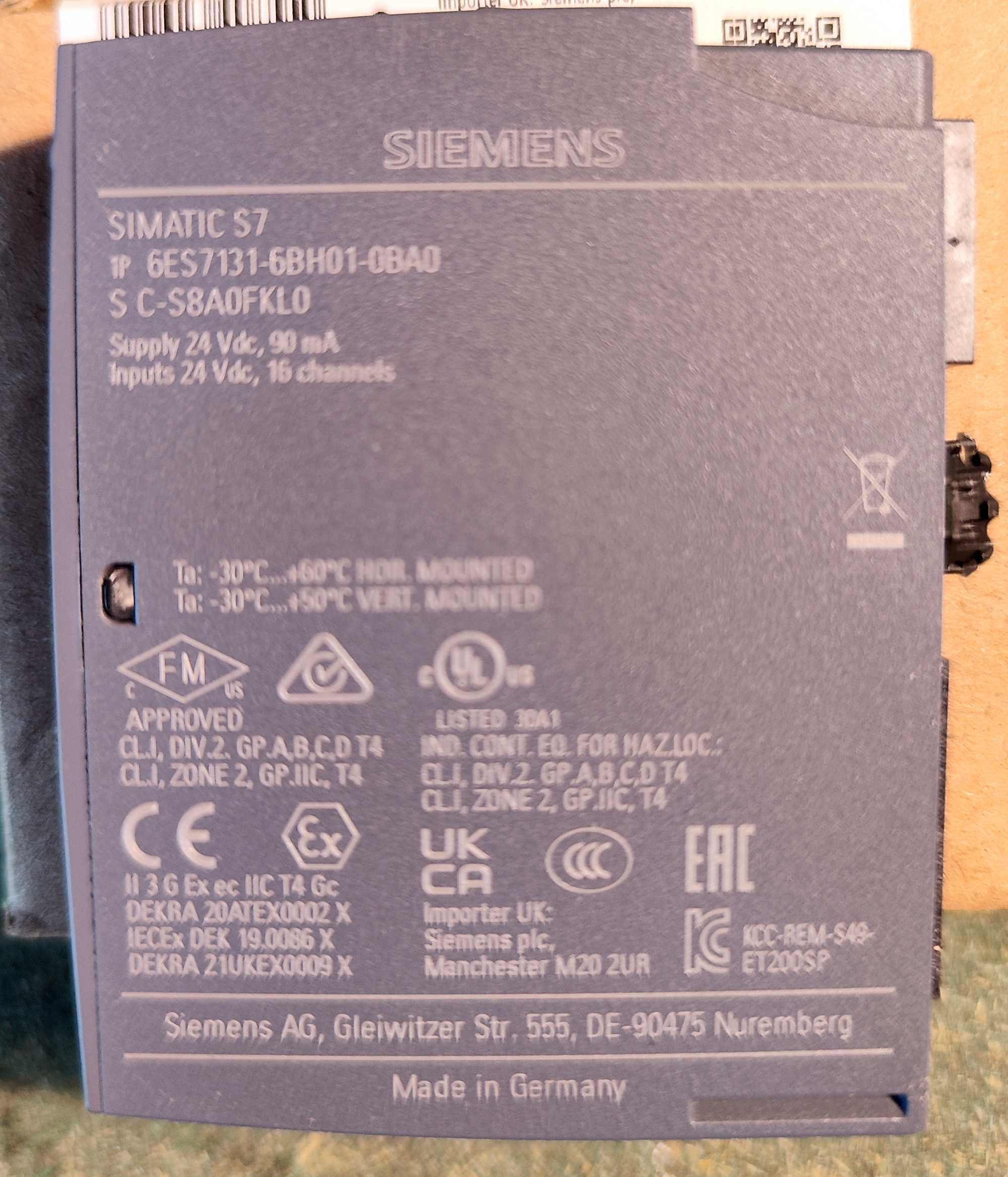 6ES7131-6BH01-0BA0 Simatic moduł wejść Faktura VAT