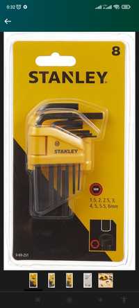 Stanley Black Decker 8 zestaw kluczy sześciokątnych