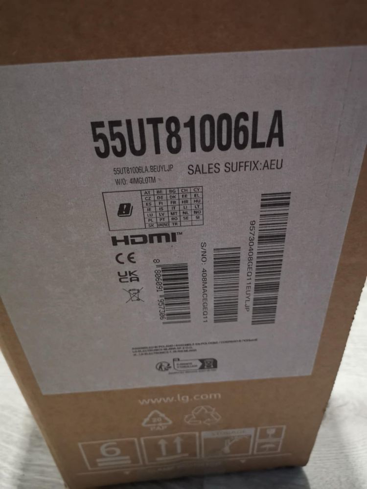 Telewizor LG UHD AI ThinQ 55 – Smart TV nowy