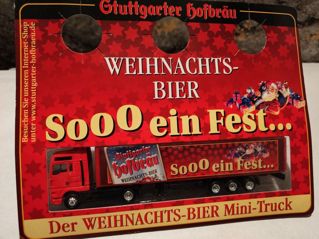 Model ciężarówki świąteczne piwo