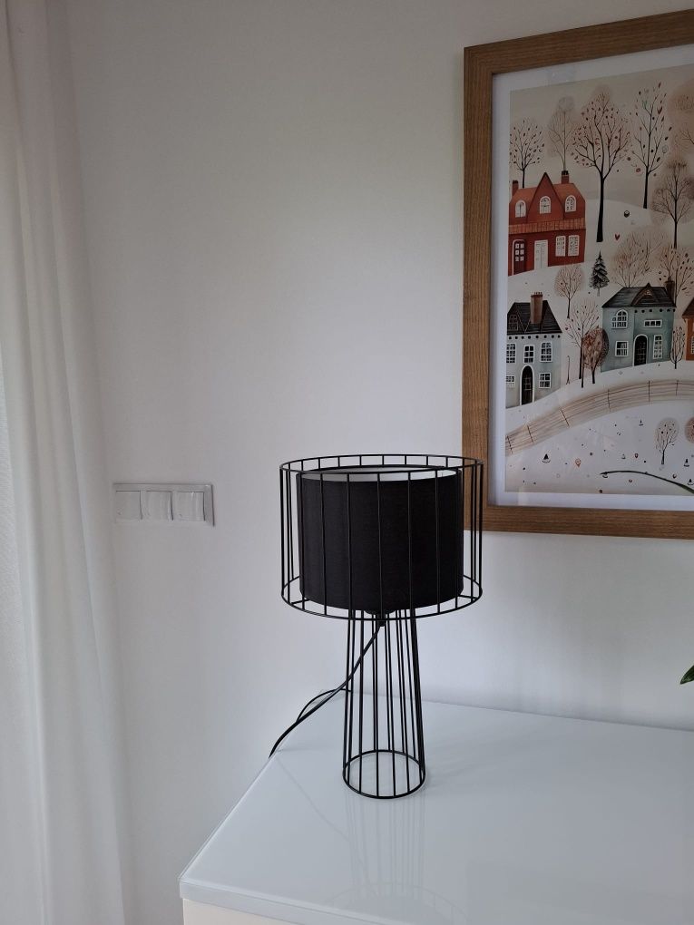 Lampka nocna black red white