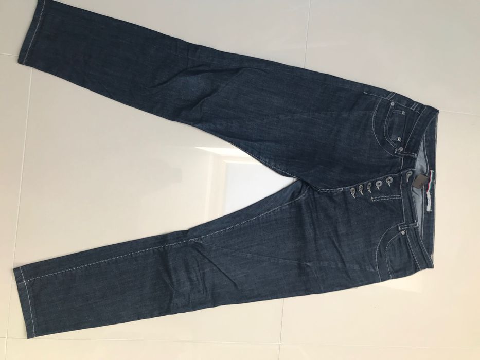 Please granatowe włoskie dżinsy L. Ideał