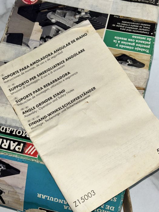 Suporte para Rebarbadeira Angular