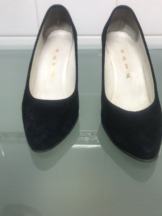 Sapatos senhora camurca