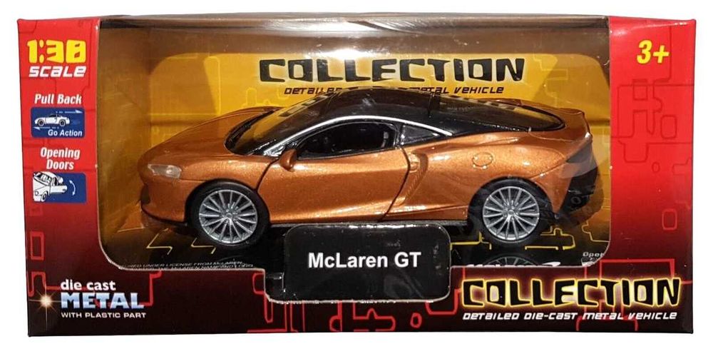 Це іграшкова модель автомобіля McLaren GT .