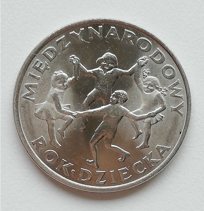 Moneta 20 zł z 1979 roku Międzynarodowy Rok Dziecka stan SM na prezent