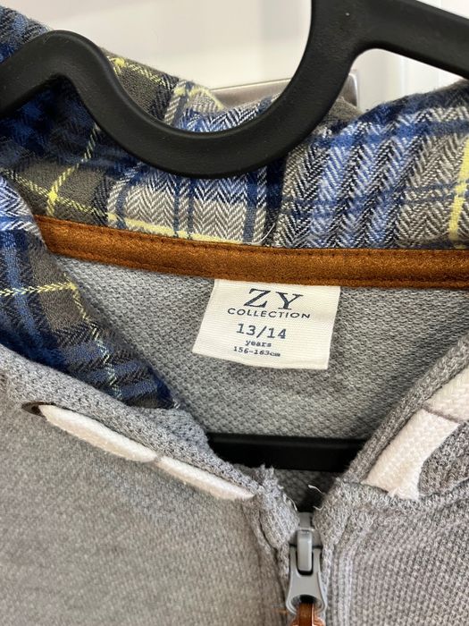 Casaco Zippy cinza, como novo, 13/14 anos