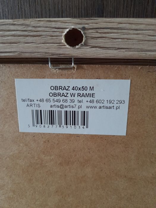 Zestaw 4 obrazów na ścianę w ramie