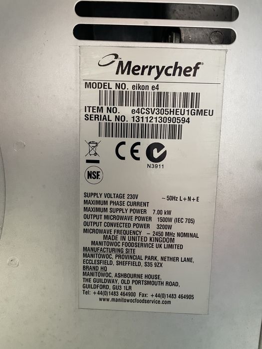 Турбопіч Merrychef e4s|Професійна високошвидкісна піч, б/в з гарантією
