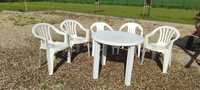 Stół ogrodowy plus krzesła