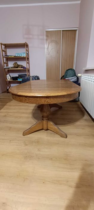 Ława rozkładana dębowa