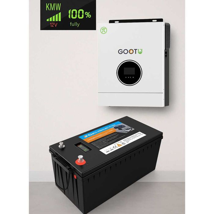 Инвертор Gootu 24В + аккумулятор резервного питания комплект LiFePO4
