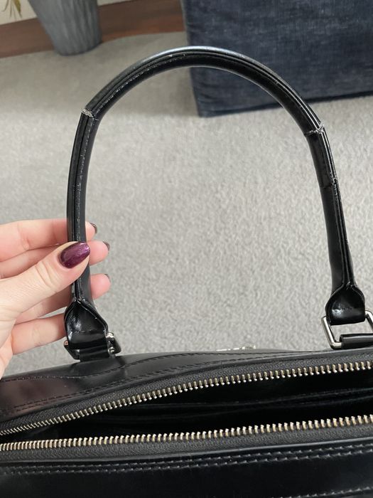 Torebka kazar skóra licowa czarna duza piekna