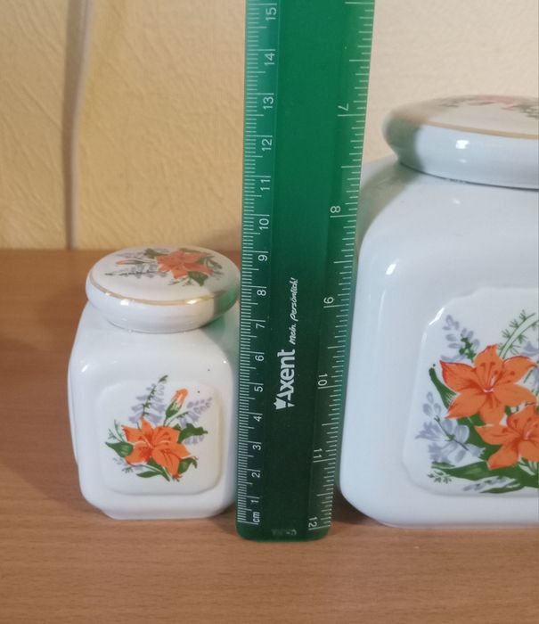 Ёмкость для сыпучих,  3 шт, фарфор