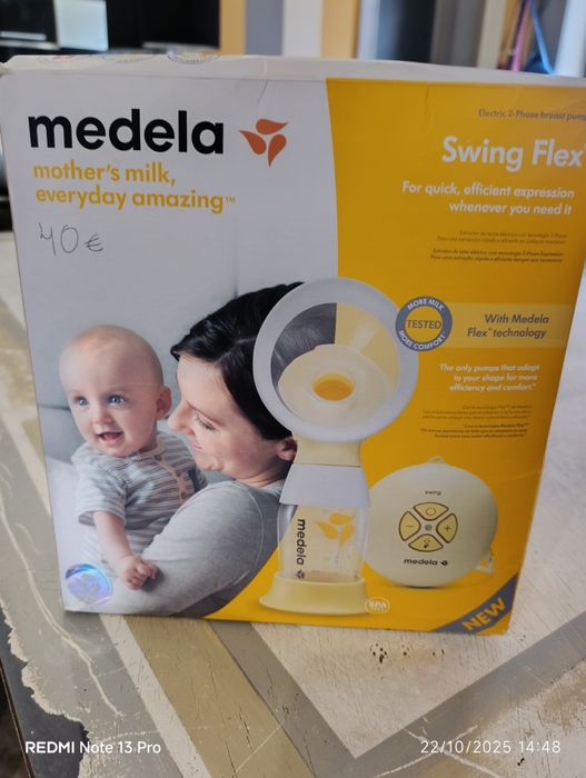 Extratora de leite Medela.