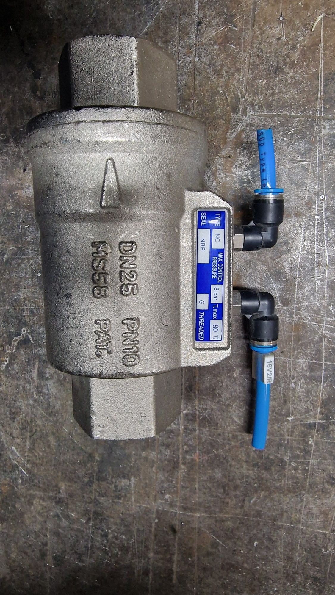 Zawór Omal automation VIP NC NBR 8 bar max.80° DN25 PN10 MS58 THREADED