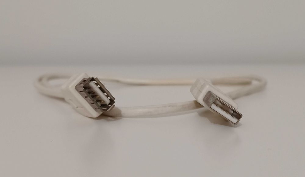 Cabo extensão USB A macho - USB A fêmea 1m