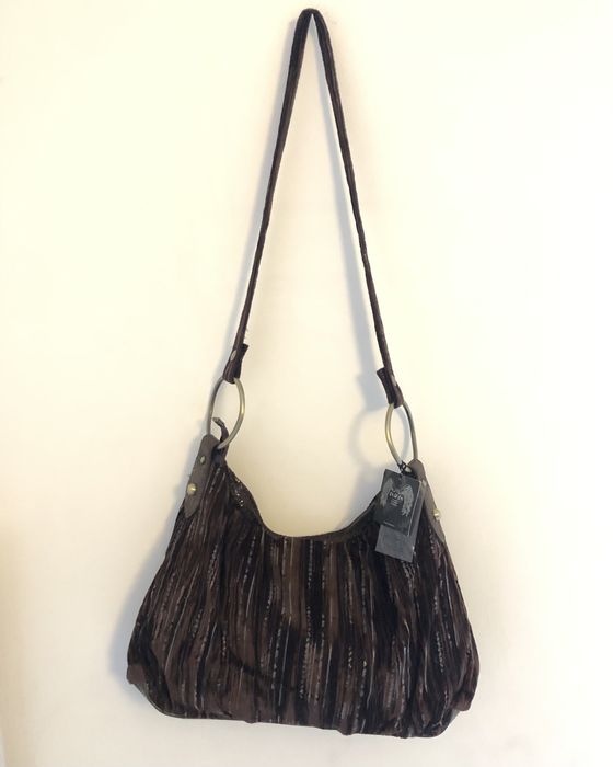 Nowa torba marki ARZON w kolorze brązowym, tekstylna