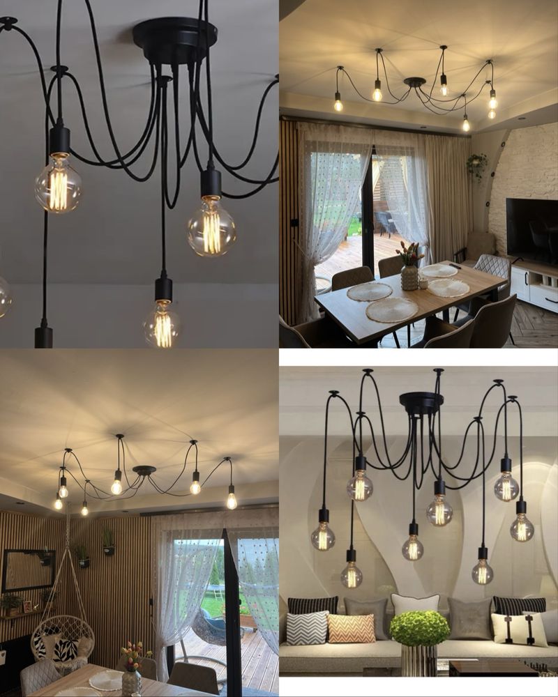 Lampa sufitowa + 6 zarowek