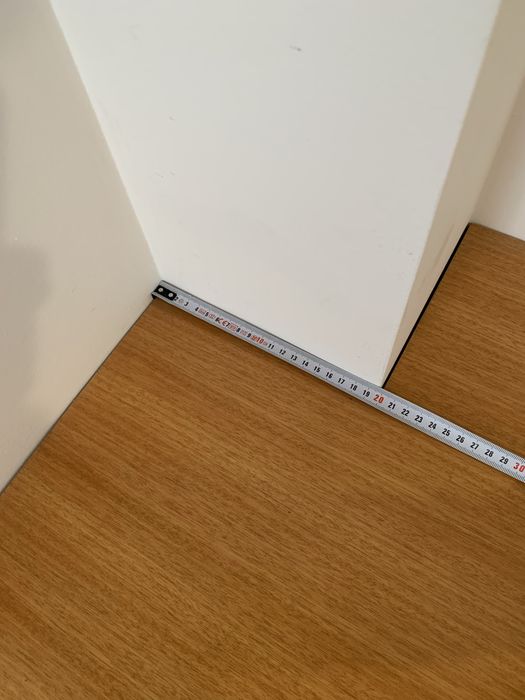 Secretária de fixar à parede em madeira de faia