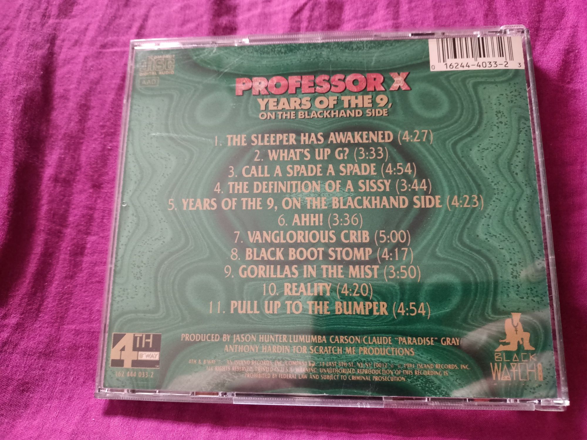 Professor X - Years Of The 9, On The Blackhand Side (nm)