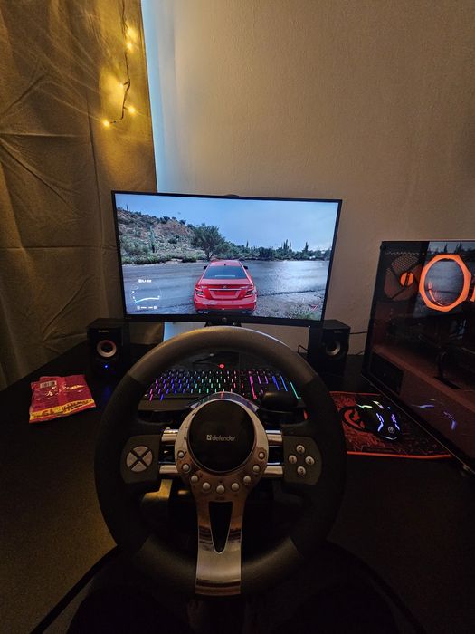 Руль Defender Forsage GTR + педалі