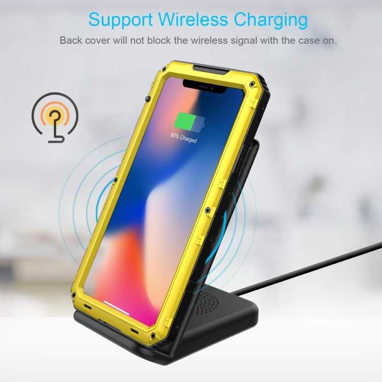 Mocne Pancerne Etui Shockproof do iPhone 11 Pro Max żółte