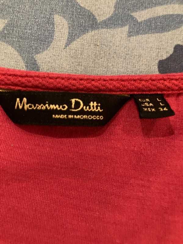 Bluzka w kolorze ceglastej czerwieni Massimo Dutti