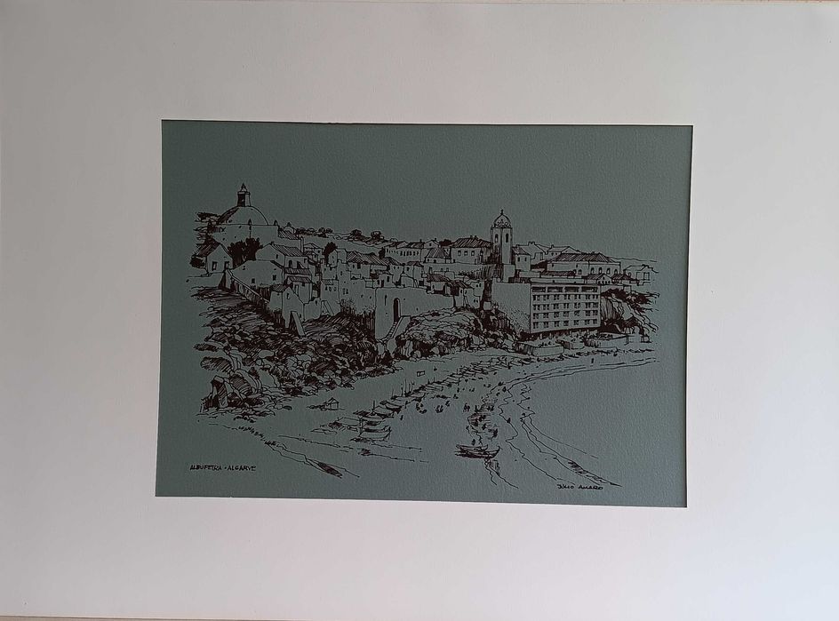 3 litografias antigas de Julio Amaro/Algarve