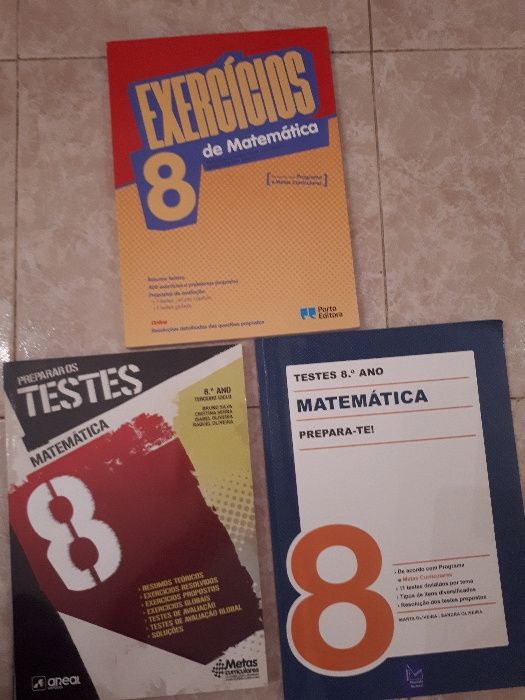 Livros de apoio Matemática 8 novos