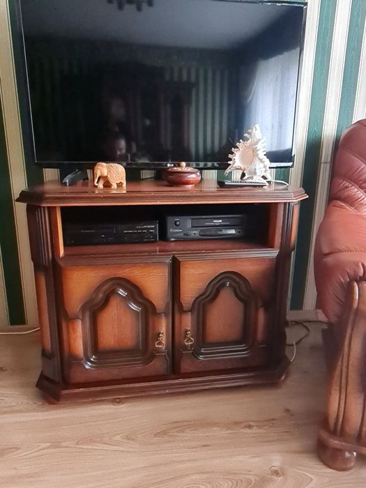 Szafka rtv drewniana dębowa