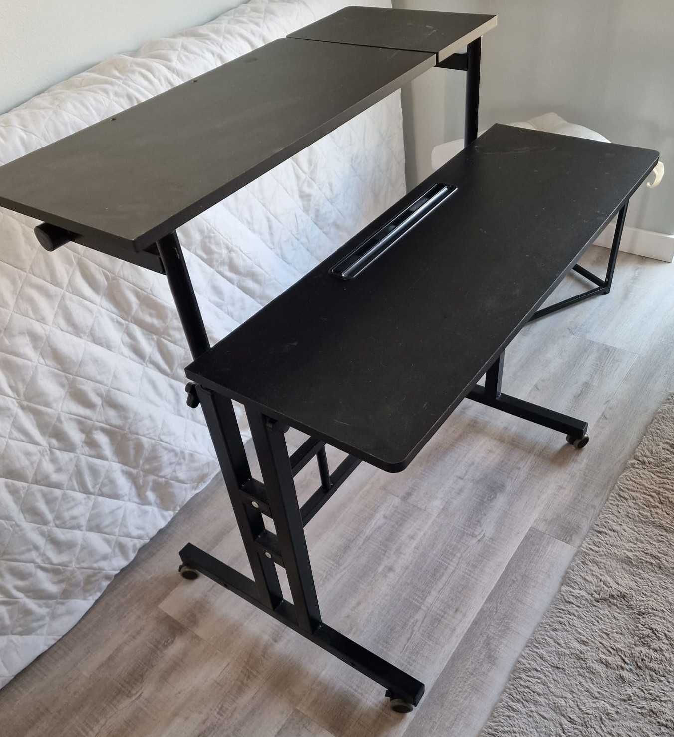 Mesa Computador Ajustável com Rodas