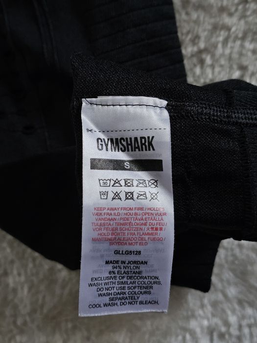 Legginsy gymshark Rozmiar S Czarne Spodnie gymshark Wysoki stan
