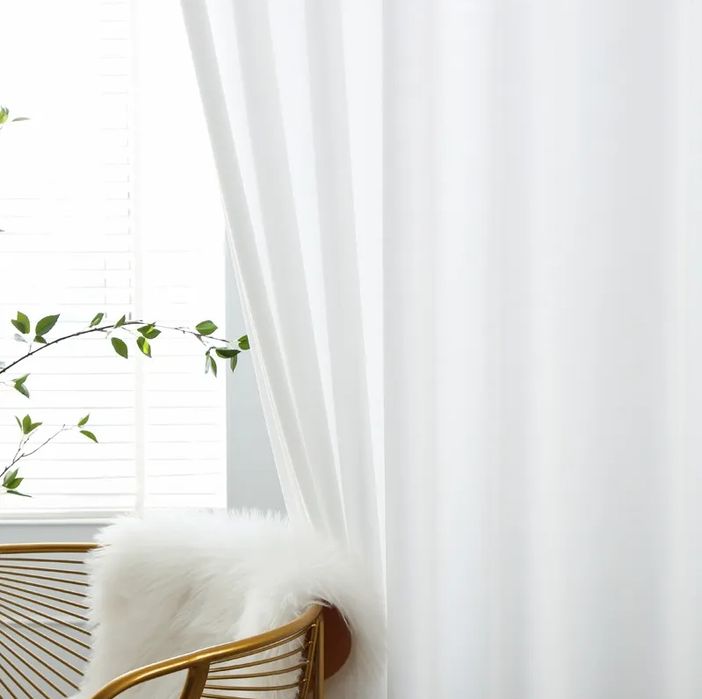 Firana Gotowa Na Taśmie Woal Żabki 145X240 Biała