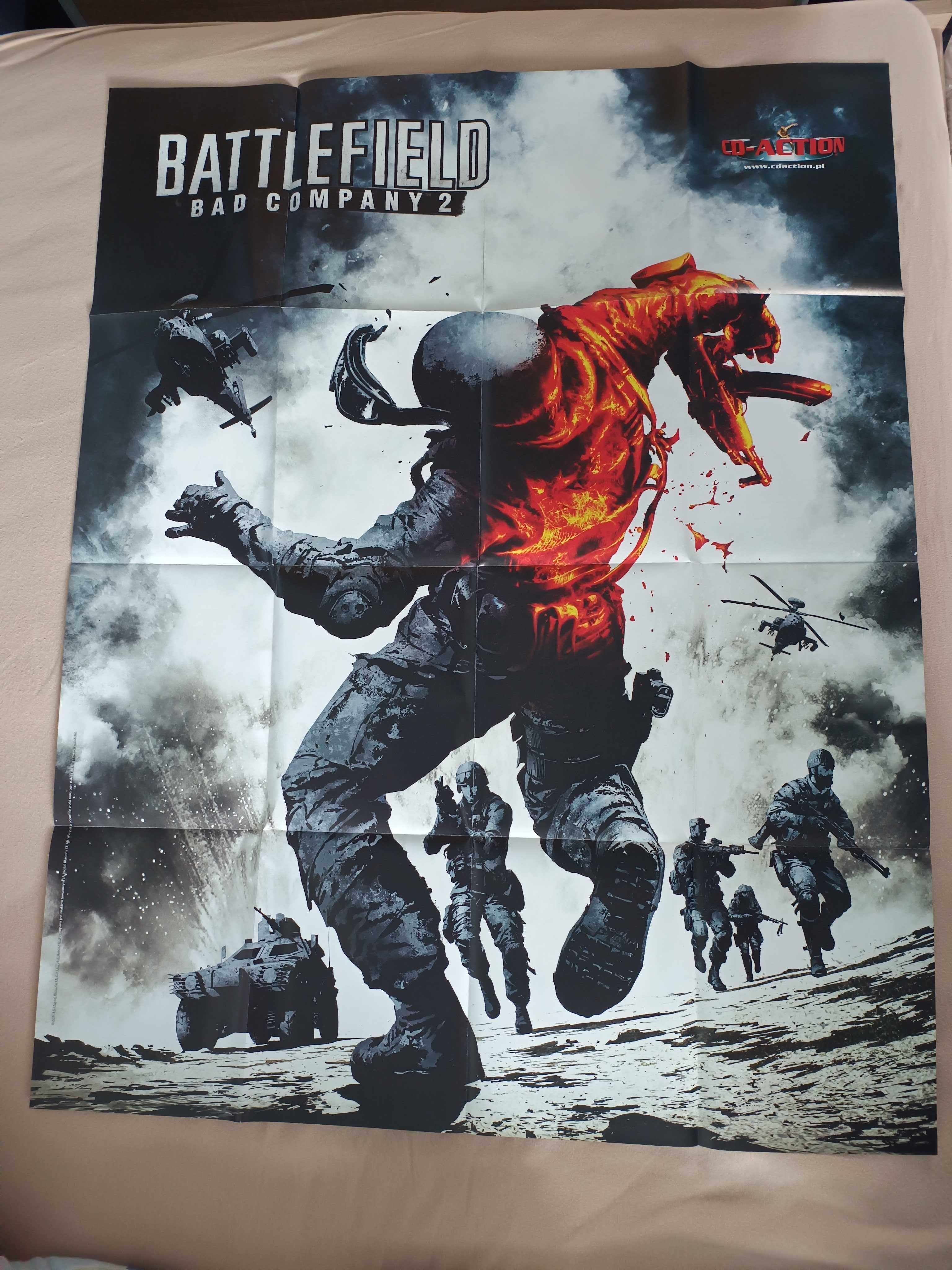 CD-Action Plakat 102x80cm Battlefield Bad Company 2 Assassin's Creed 2