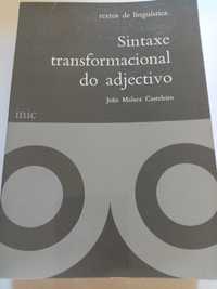 livro: João Malaca Casteleiro “Sintaxe transformacional do adjectivo”
