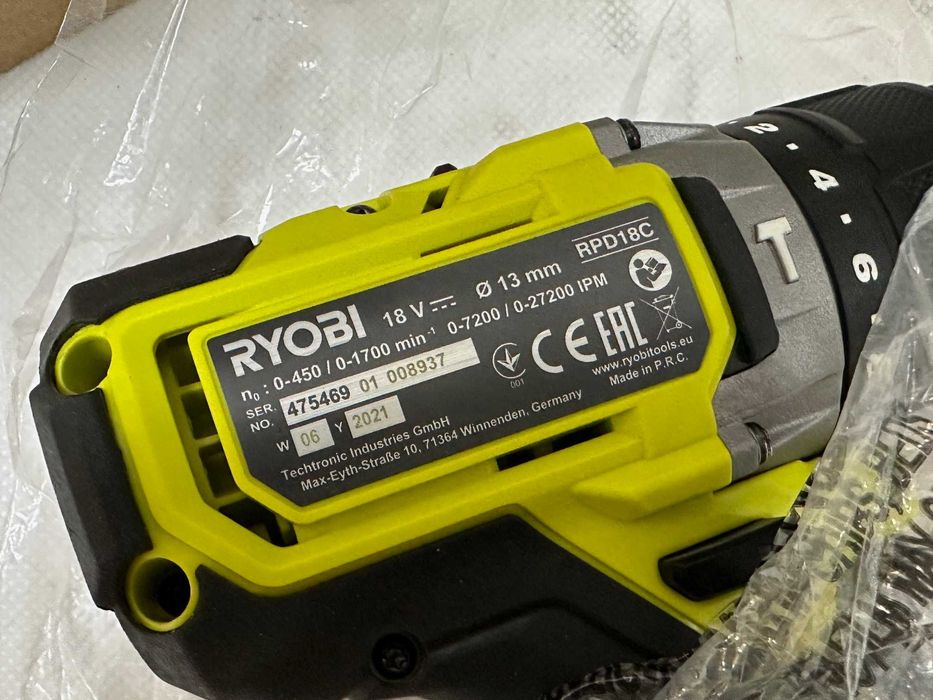NOWA! Wiertarko-wkrętarka akumulatorowa Ryobi One+ RPD18C-220S 18V 2Ah
