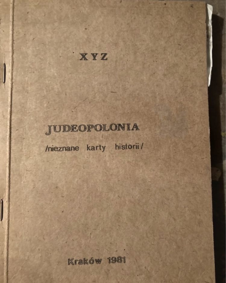 Książka bibuła drugi obieg PRL Judeopolonia 1981