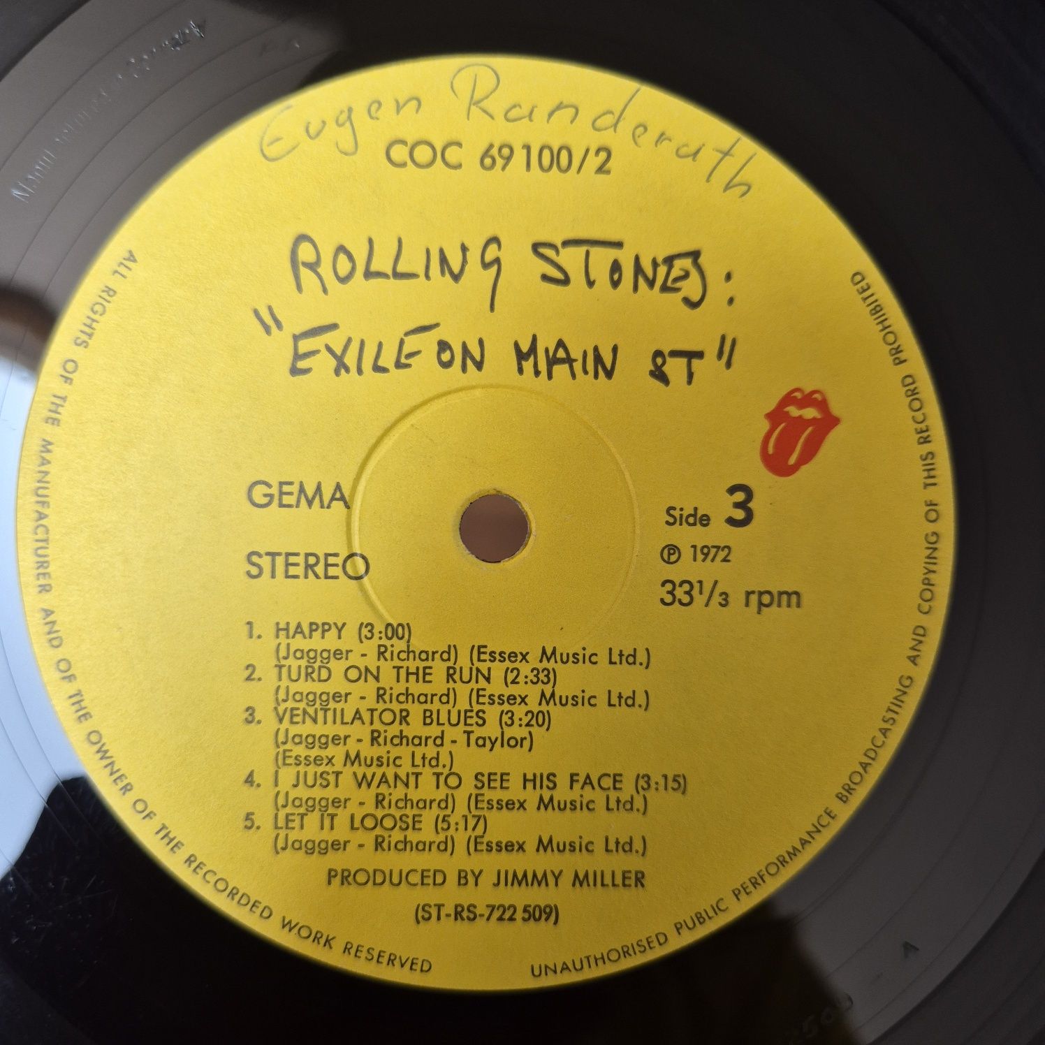 The Rolling Stones - Exile On Main Street 1st Ger Press
