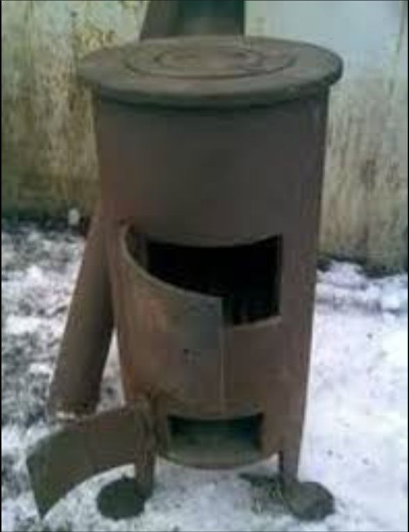 Буржуйка для обогрева камин катёл печка отопления на дровах
