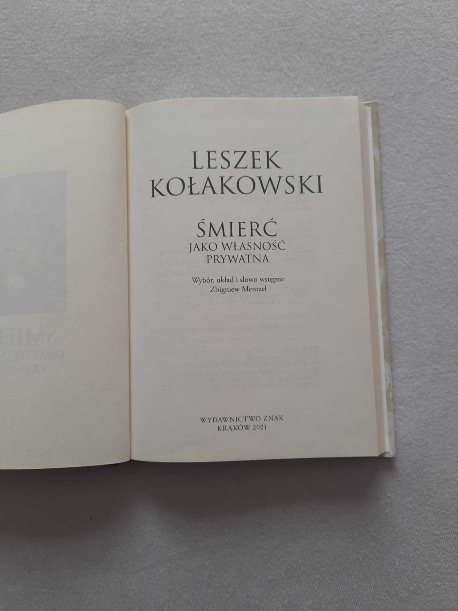 Książka pt. "Śmierć jako własność prywatna", Leszek Kołakowski