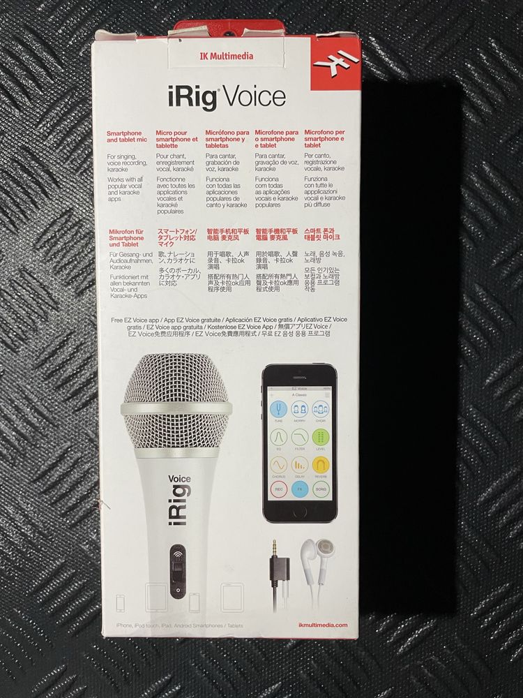 NOWY iRig Voice Profesjonalny oryginalny MIKROFON DO KARAOKE mini jack