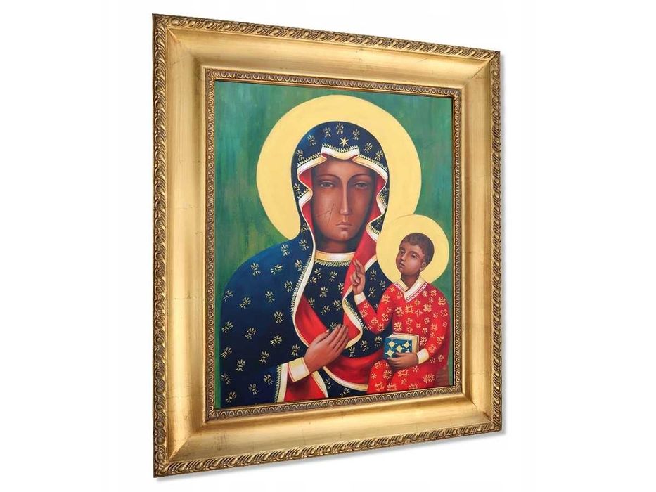 obraz malowany MATKA BOSKA CZĘSTOCHOWSKA Czarna Madonna na prezent