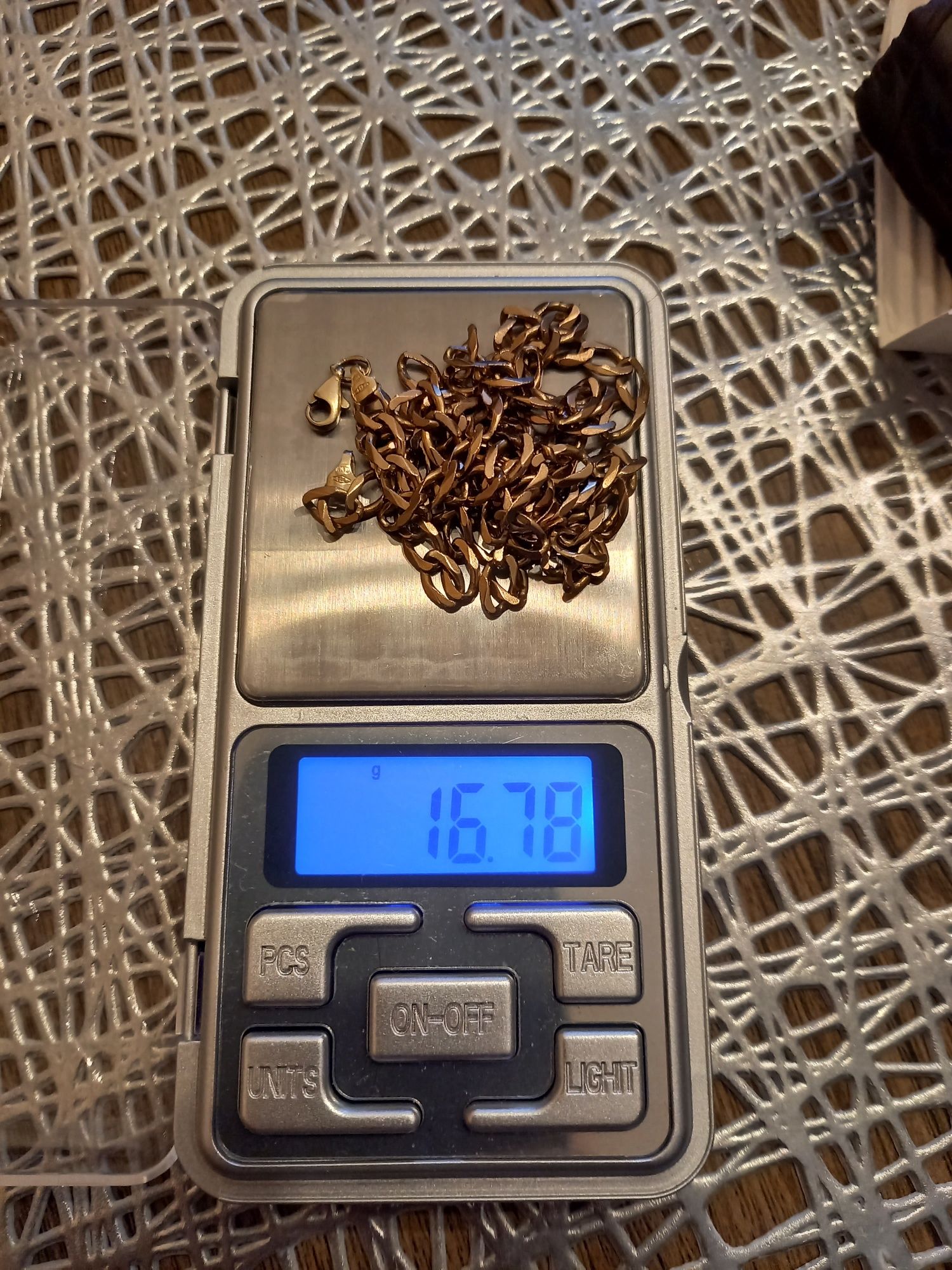 Złoty łańcuszek próba 333 16.7 gram