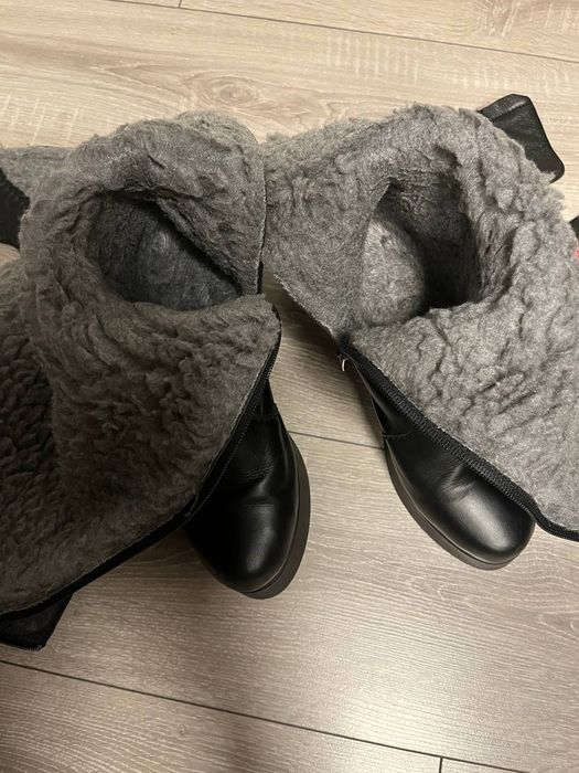 Шкіряні,зимові чоботи